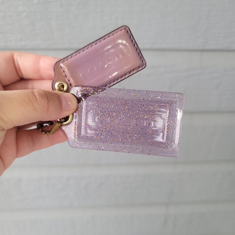 2 Purple Coach Tags 💜 EUC